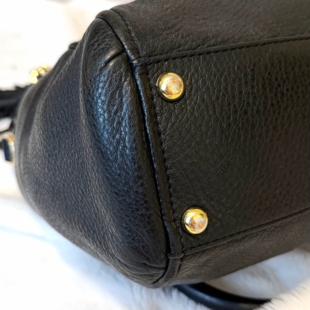 Michael Kors Weston Pebble Leather Foldover Satchel - Picture 7 of 15